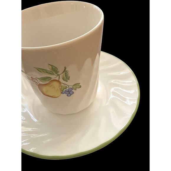 Corelle Coordinates Stoneware Cup & Saucer Set Of 8- 4 Each Chutney Design #3 - Picture 5 of 9